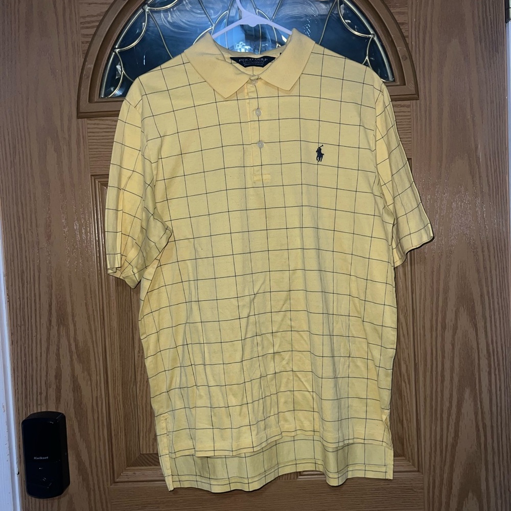Ralph Lauren Polo Golf Yellow Polo Classic Fit Shirt